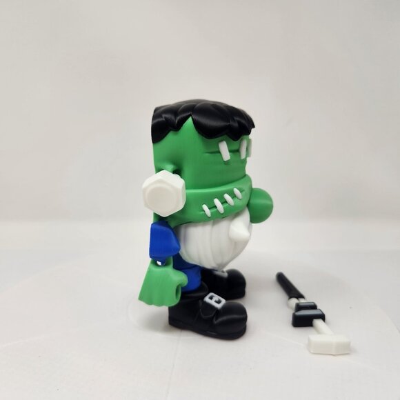 Frankenstein Gnome w/Wrench 3D Printed Articulated Flexi Factory Figure 4.5" (h) - Picture 3 of 7